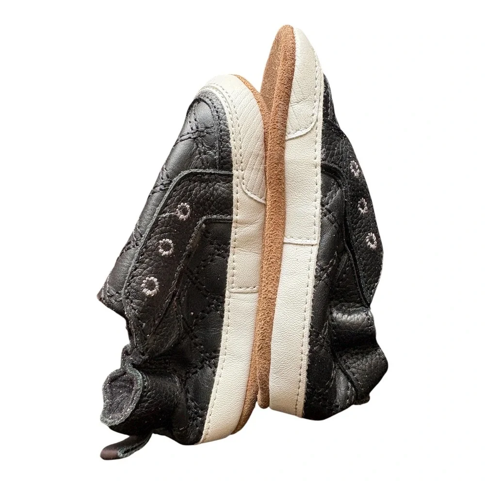 Robeez Baby Boys Black Quilted Leather Soft Sole Shoes 12-18 Months RBB12861
